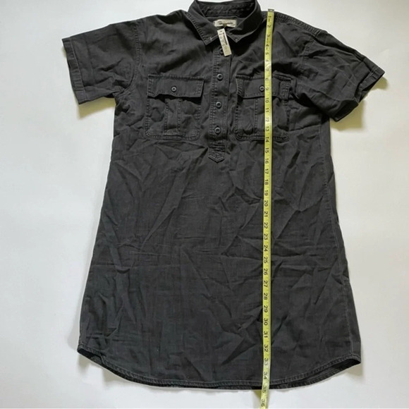 New Madewell Denim Popover Shirtdress Lunar Wash - Picture 7 of 9